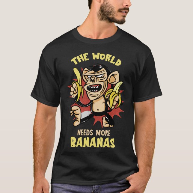 Banana The World Needs Vegan Food Summer Frui Bana T-Shirt (Front)