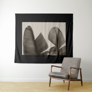 Banana Tree Leaves in Sepia Tapestry