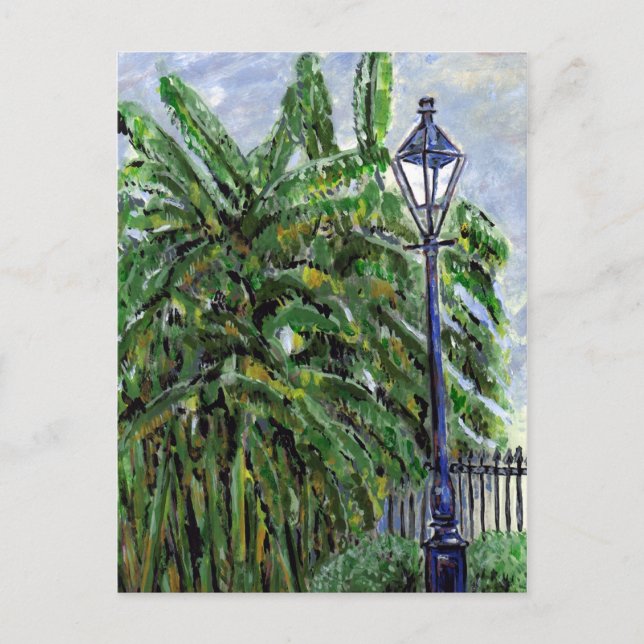 Banana Trees at Jackson Square Postcard (Front)