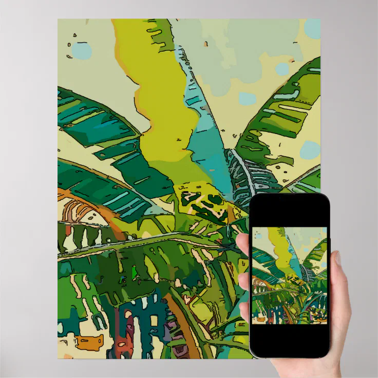 Banana Trees, New Orleans Art Poster Zazzle