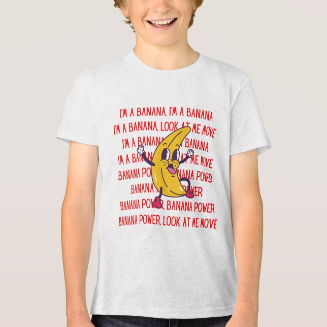 banana Tri-Blend shirt (Front)