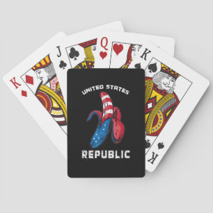 Banana US Flag Patriot America Worst United States Poker Cards