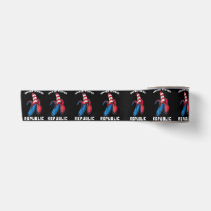 Banana US Flag Patriot America Worst United States Satin Ribbon