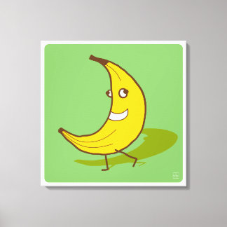 Banana Walk Don't Talk Canvas Print