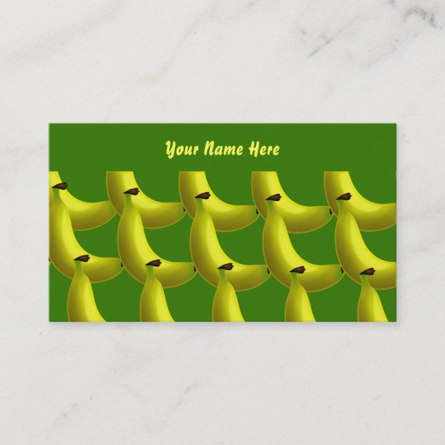 Banana Wallpaper, Your Name Here Business Card (Front)