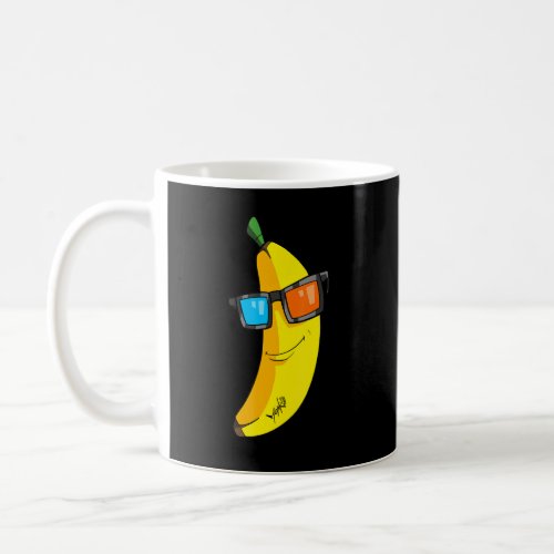 Banana With Cool Sunglasses  Coffee Mug
