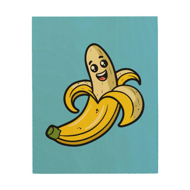 Banana Wood Wall Art (Front)