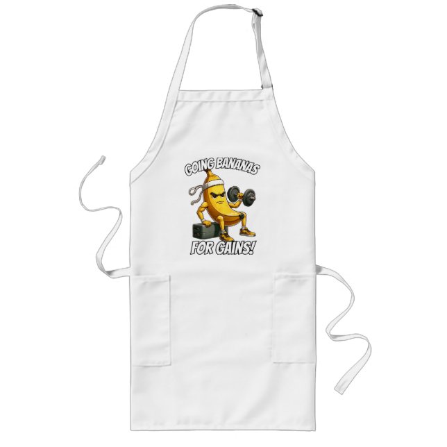 banana working out long apron (Front)