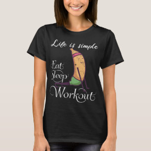 banana workout yoga shirt