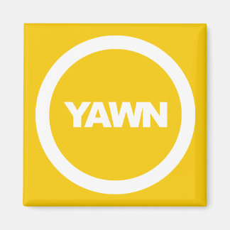 Banana Yawn Brand Dorm Fridge Magnet