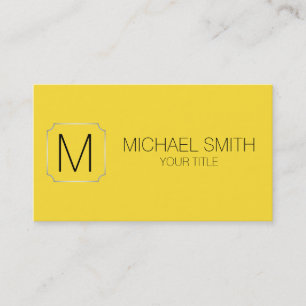Banana yellow color background business card