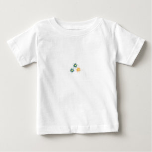 Banana Yellow, Dark Blue Green, decorative Baby T-Shirt