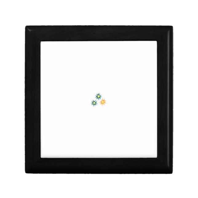 Banana Yellow, Dark Blue Green, decorative Gift Box (Front)