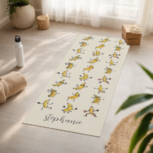 Banana Yoga Coffee Mat