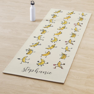Banana Yoga Coffee Mat