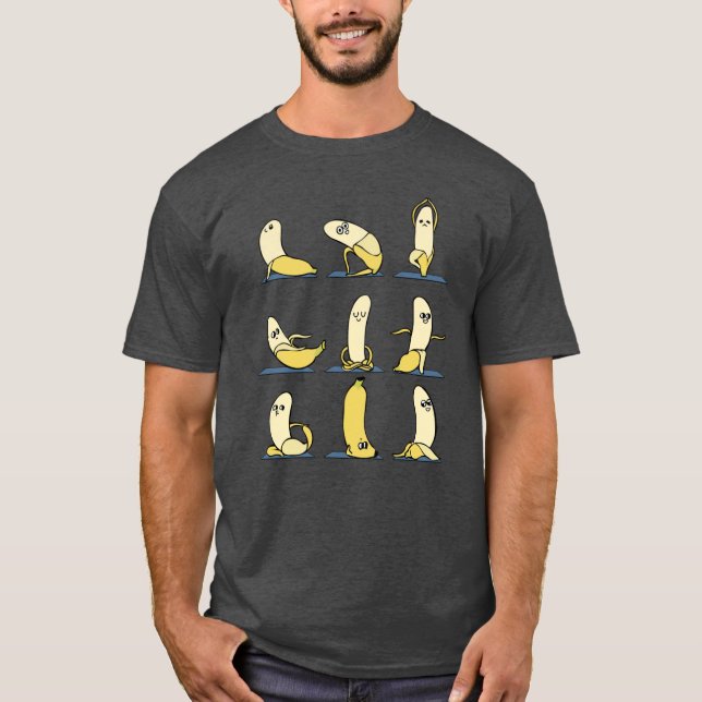 Banana Yoga retro T-Shirt (Front)