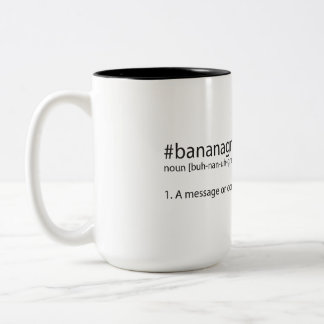 #bananagram defined Two-Tone coffee mug