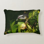 Bananaquit Bird Eating Tropical Photography Accent Pillow