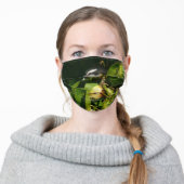 Bananaquit Bird Eating Tropical Photography Adult Cloth Face Mask (Worn)