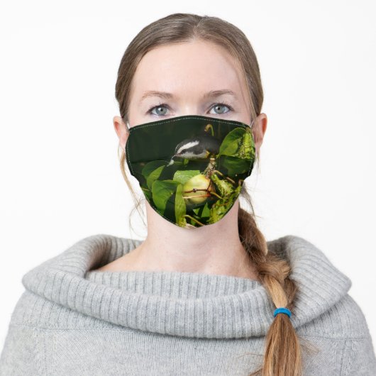 Bananaquit Bird Eating Tropical Photography Adult Cloth Face Mask (Worn)