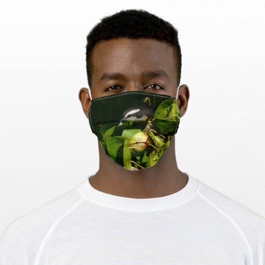 Bananaquit Bird Eating Tropical Photography Adult Cloth Face Mask (Worn)