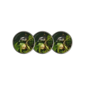 Bananaquit Bird Eating Tropical Photography Golf Ball Marker by mlewallpapers at Zazzle