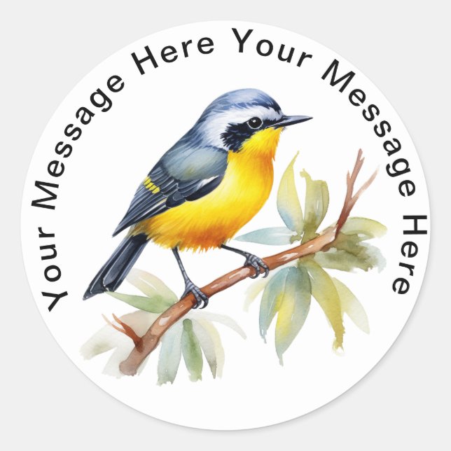 Bananaquit Classic Round Sticker (Front)