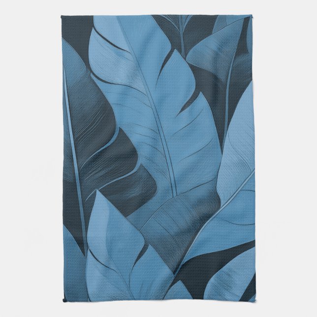Bananarama Hawaiian Banana Leaves Kitchen Towel (Vertical)
