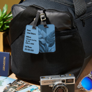 Bananarama Hawaiian Banana Leaves Luggage Tag