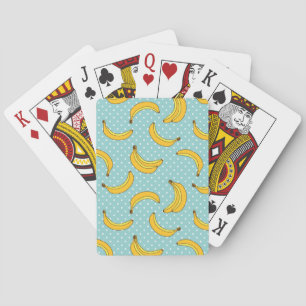 Bananas And Polk Dots Poker Cards