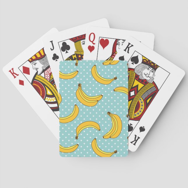 Bananas And Polk Dots Poker Cards (Back)