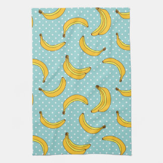 Bananas And Polk Dots Towel