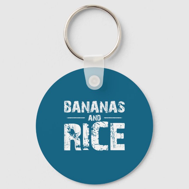Bananas and rice  keychain (Front)