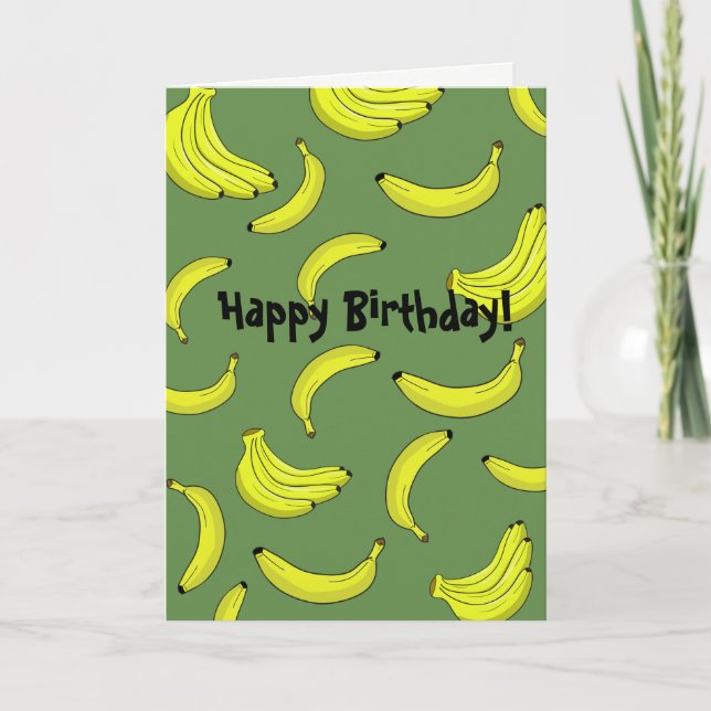 banana birthday card