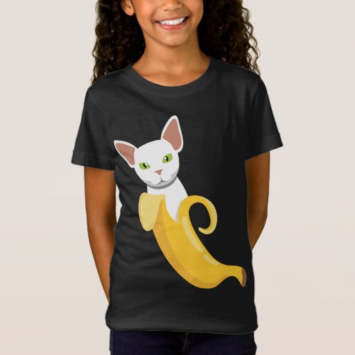 Bananas Cat I Banana Healthy Fruits Yellow Fruit T_Shirt