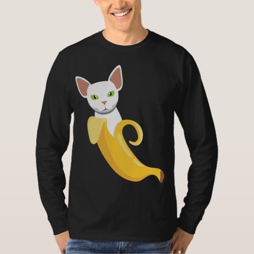 Bananas Cat I Banana Healthy Fruits Yellow Fruit T_Shirt