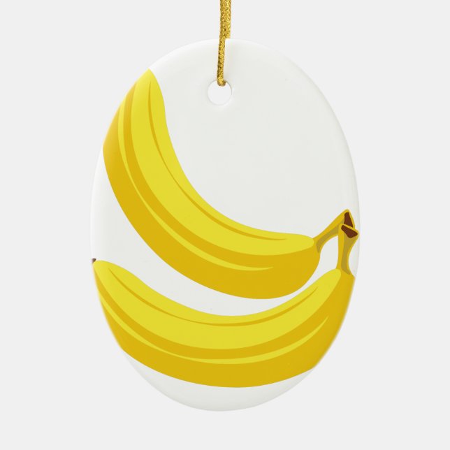 Bananas Ceramic Ornament (Front)