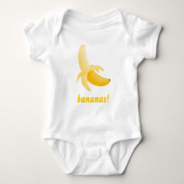 Bananas - crawler baby t-shirt baby bodysuit (Front)