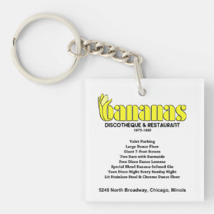 Bananas Discotheque and Restaurant, Chicago, IL Keychain