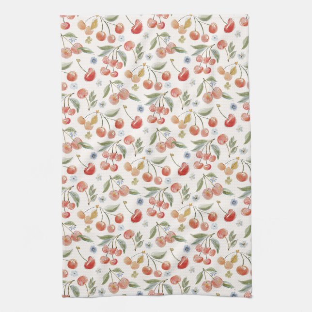 Bananas for Cherries Kitchen Towel (Vertical)