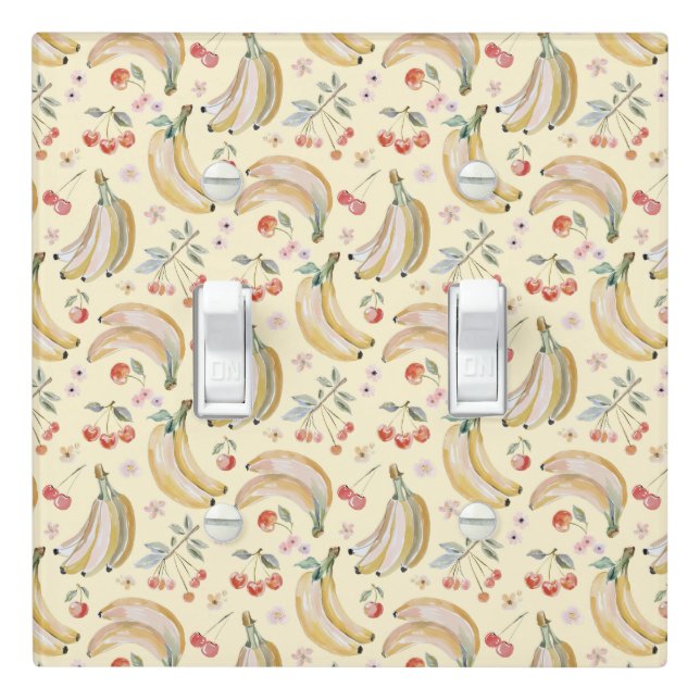 Bananas for Cherries Light Switch Cover (In Situ)