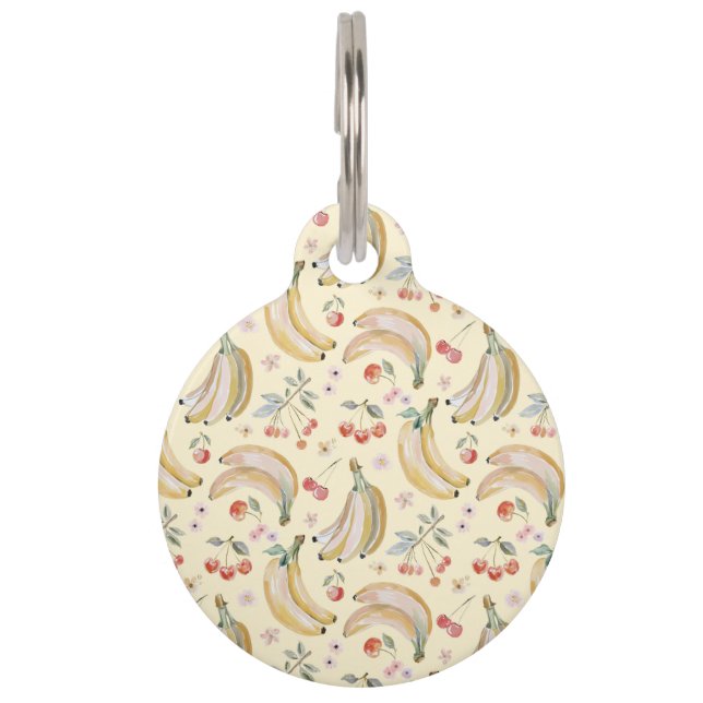 Bananas for Cherries Pet ID Tag (Front)
