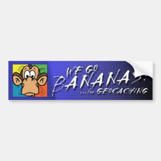 Bananas for Geocaching Bumper Sticker