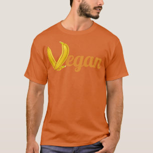 Bananas Forming Letter V Of Vegan T-Shirt