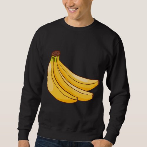 Bananas Fruit Food Vegan Vegetarian Sweatshirt