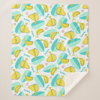Bananas Memphis Sherpa Blanket
