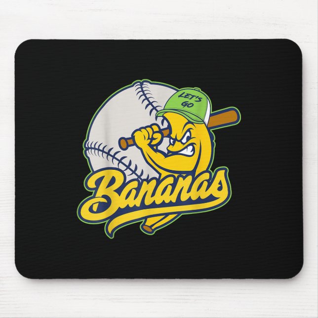 Bananas Nickname Personalized Last Name Apparel Fr Mouse Pad (Front)
