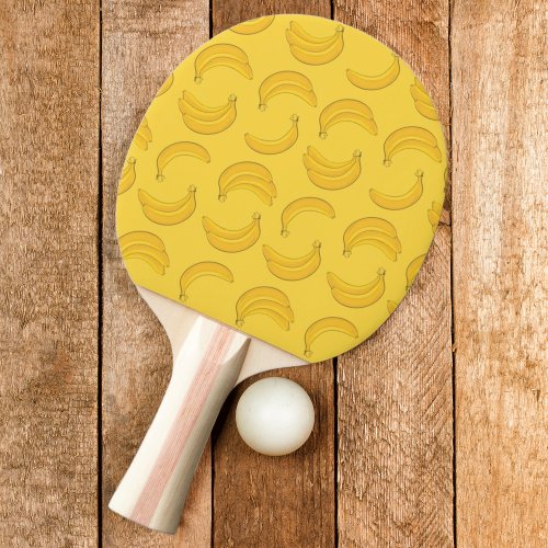Bananas on ping pong paddle