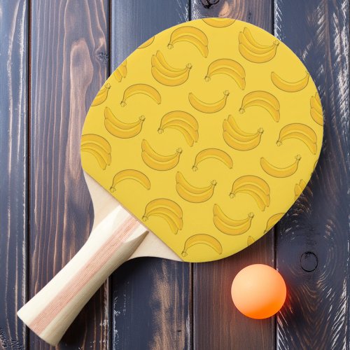 Bananas on ping pong paddle