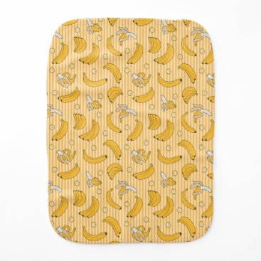 bananas pattern baby burp cloth